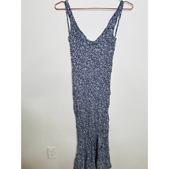 POLO RALPH LAUREN Blue Floral Print Slip Style Sleeveless A-Line Dress Size 4 - Picture 14 of 16